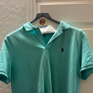 Polo by Ralph Lauren Men's Aqua Polo Shirt
